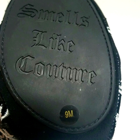 Juicy Couture Black & White Scrunched Ballet Flats. Size: 9M. - Picture 7 of 8